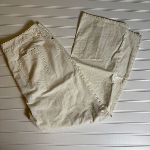 Additions by Chico’s Ivory Straight Leg Pants Women’s Size 3.5 Short - Picture 4 of 5